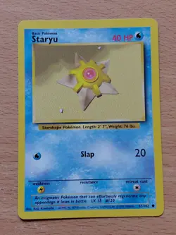 Pokemon Trading Card Game TCG Staryu Base Set 65/102 Regular 1999 - Image 1