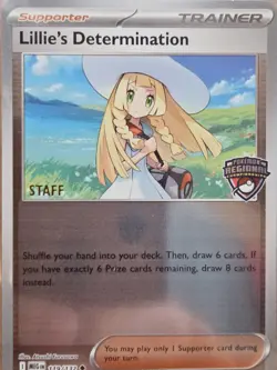 STAFF Exclusive "Lillie's Determination" Regional Promo Card - ME01, 119/132; EN - Image 4