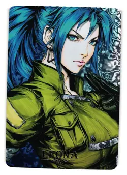 Leona Fighters Laser Engraved Holo Character Art Cardsass Masters Card - Image 1