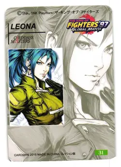 Leona Fighters Laser Engraved Holo Character Art Cardsass Masters Card - Image 2