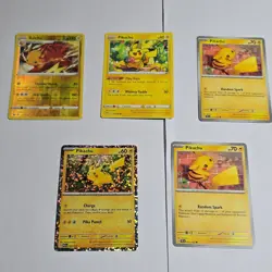 Pokemon TCG Pikachu & Raichu 5 Card Lot - Holo & Regular - English - Image 1