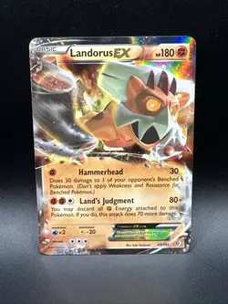 Pokemon Landorus EX Holo Ultra Rare Card 89/149 Boundaries Crossed - Image 1