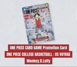 One Piece Monkey D. Luffy US College Basketball Card Rutgers 01/23 Sga Pre Sale - Image 2