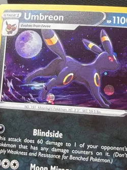 Pokemon Card TCG Umbreon SWSH129 Sword and Shield Black Star Promo Holo - Image 2