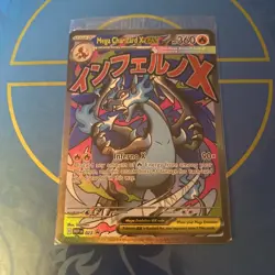 Pokemon TCG Mega Charizard x Ex Promo Card Sealed Holo - Image 1