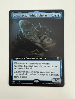 Grazilaxx Illithid Scholar Borderless MTG Magic the Gathering Card NM Mint AFR - Image 1