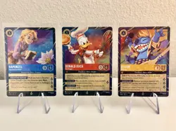 Disney Lorcana Magical Places Stitch Rapunzel Donald Duck EPCOT Promo Cards Set - Image 1