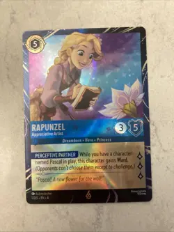 Disney Lorcana TCG Magical Places Epcot 2026 Rapunzel Promo Card - Image 1