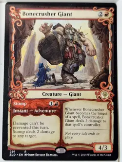 Bonecrusher Giant - SHOWCASE -Throne of Eldraine - Magic the Gathering MTG Nice! - Image 1