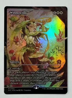 MTG Winnowing - Foil - Showcase Lorwyn Eclipsed M/NM, English 0382 - Image 1