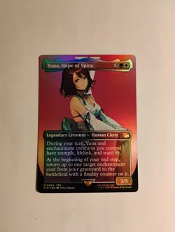 Yuna, Hope of Spira (Borderless) Final Fantasy Foil - Image 1
