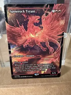 MTG Spinerock Tyrant (0389) Showcase NM Foil Lorwyn Eclipsed Mythic - Image 1
