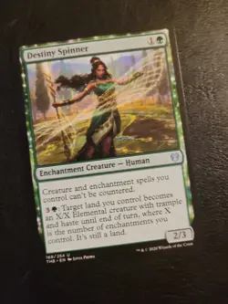 Destiny Spinner Theros Beyond Death 168/254 MTG Magic Human Green LP - Image 1