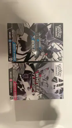 Pokemon Black Bolt and White Flare Booster Bundle Set of 2 Sealed - Image 1