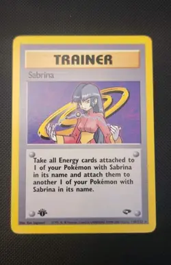 Sabrina #110/132 Gym Challenge Regular 1st Edition Pokemon TCG NM-/LP+ - Image 1
