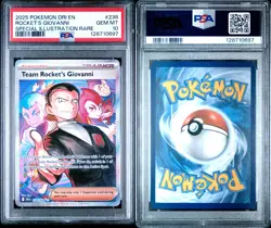 2025 POKEMON DRI EN-DESTINED RIVALS #238 TEAM ROCKET'S GIOVANNI PSA 10 - Image 3