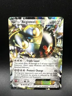 Registeel EX 81/124 Dragons Exalted Holo Pokemon - Image 1