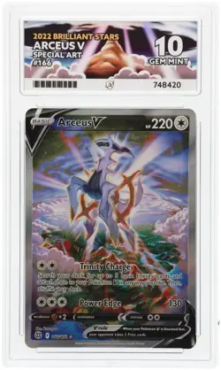 Arceus V 166/172 Brilliant Stars Alternate Alt Art 2022 Pokemon ACE 10 GEM MINT - Image 1