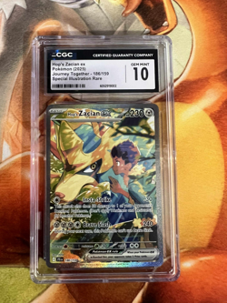 Hop's Zacian ex 186/159 Journey Together CGC Graded 10 English Pokemon TCG - Image 1