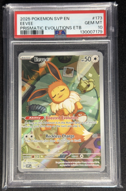 2025 POKEMON SVP PRISMATIC EVOLUTIONS ETB PROMO #173 EEVEE PSA 10 - Image 1