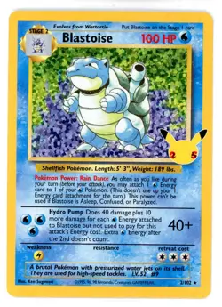 Pokemon Celebrations Blastoise 2/102 - Classic Collection - Pack Fresh - Image 1