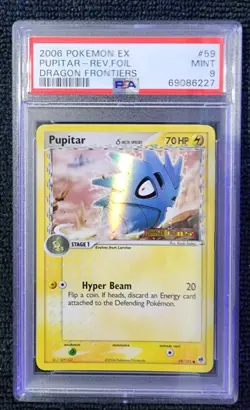 Pokemon - Pupitar Reverse Holo - Dragon Frontiers - #59 - PSA 9 - Image 1