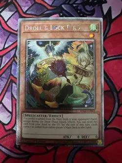 Droll & Lock Bird Alternate Art RA02-EN006 Platinum Secret Rare NM-M 1st Edition - Image 1