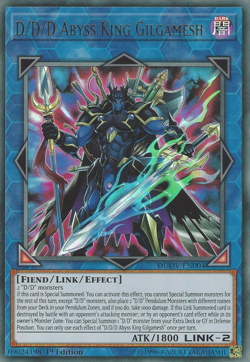 D/D/D Abyss King Gilgamesh - DUOV-EN004 Ultra Rare 1st Ed NM - Yugioh - Image 1