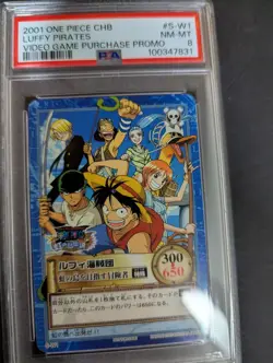2001 ONE PIECE CHB #S-W1 LUFFY PIRATES VIDEO GAME PURCHASE PROMO - Image 1