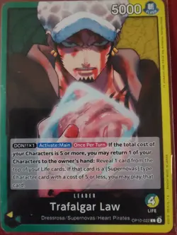 One Piece Tcg Custom Deck Trafalgar Law Green/Yellow Deck Ready to Play - Image 1