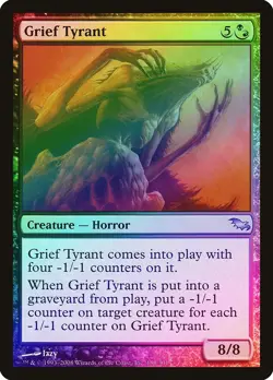 Grief Tyrant FOIL Shadowmoor NM Black Red Uncommon MAGIC MTG CARD ABUGames - Image 1