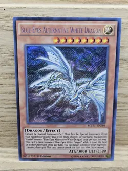 Blue-Eyes Alternative White Dragon Secret Rare 1st Edition Yugioh Card TCG (52) - Image 1