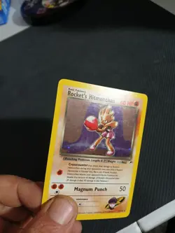 Rocket's Hitmonchan 11/132 - Holo Rare - Gym Heroes Pokemon TCG card - LP - Image 4