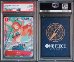 PSA 10 Nami (Alt Art) OP01-016 ROMANCE DAWN - ONE PIECE Card Game Japanese 2022 - Image 3