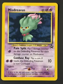 Pokemon Card Misdreavus Black Star Promo WOTC Vintage 39 NM - Image 1