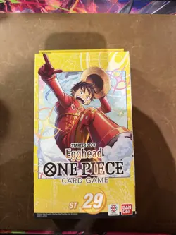NEW ONE PIECE CARD GAME: EGGHEAD LUFFY STARTER DECK ST-29 TCG ENGLISH - Image 1