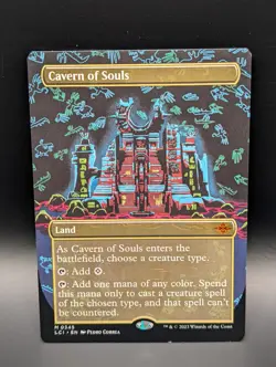 MTG - Cavern of Souls - BORDERLESS - Land - LCI 345 - Mythic - NM - Image 1
