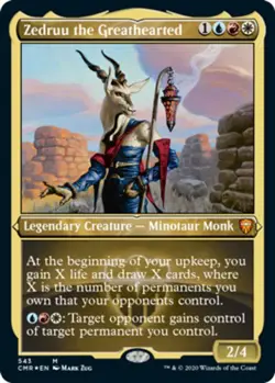 Mint/Near-Mint, English - 1 x MTG Zedruu the Greathearted - Foil Etched Commande - Image 1