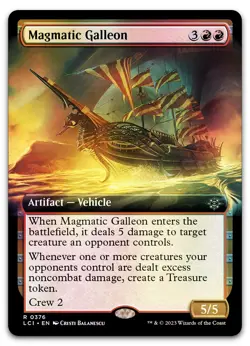 Magmatic Galleon (Extended Art) #376 (Foil) NM Lost Caverns of Ixalan Magic MTG - Image 1