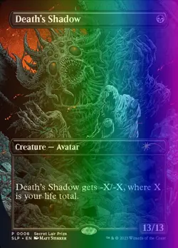MTG Magic the Gathering Death's Shadow (8/29) Secret Lair Showdown LP FOIL - Image 1