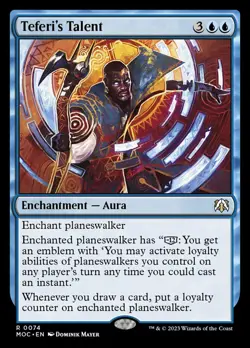 MTG Teferi's Talent (74/542) March of the Machine Commander LP - Image 1