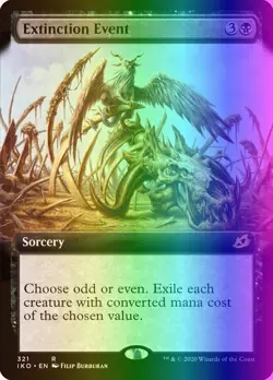 MTG Extinction Event (321/434) Ikoria Lair of Behemoths LP FOIL - Image 1