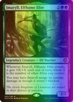 MTG Imaryll, Elfhame Elite (5/145) Game Night Free-for-All LP FOIL - Image 1