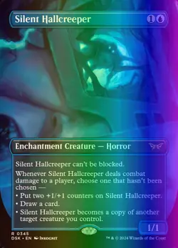 MTG Silent Hallcreeper (345/469) Duskmourn House of Horror LP FOIL - Image 1