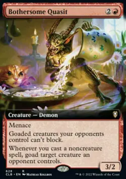 MTG Bothersome Quasit (628/1080) Commander Legends Battle for Baldur's Gate LP - Image 1