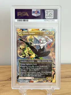 PSA 10 ~ Gwen Stacy / Ghost-Spider #202 Borderless Mythic MTG Spider-Man SPM - Image 2