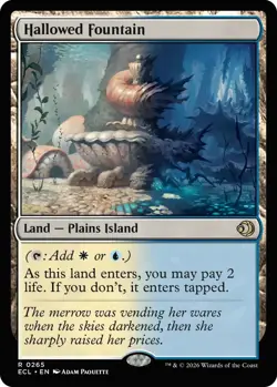 Hallowed Fountain x1 MTG Magic the Gathering - Lorwyn Eclipsed - Image 1