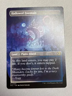 Hallowed Fountain (Borderless) Lorwyn Eclipsed MTG NM - Image 2