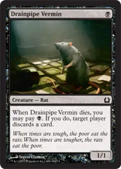 Return to Ravnica - Drainpipe Vermin - Foil - Image 1