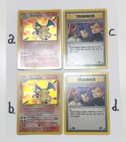 4 NM/MINT Pokemon • 1st Edition Here Comes Team Rocket • Unlimited Charizard - Image 3